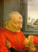 Domenico Ghirlandaio An Old Man and his Grandson Sweden oil painting artist